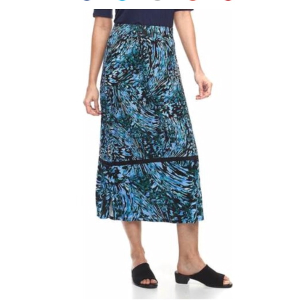 Dana Buchman Slit Maxi Skirt size Medium